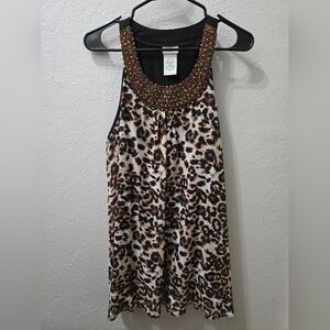 Jaclyn Smith Classic Leopard print Top